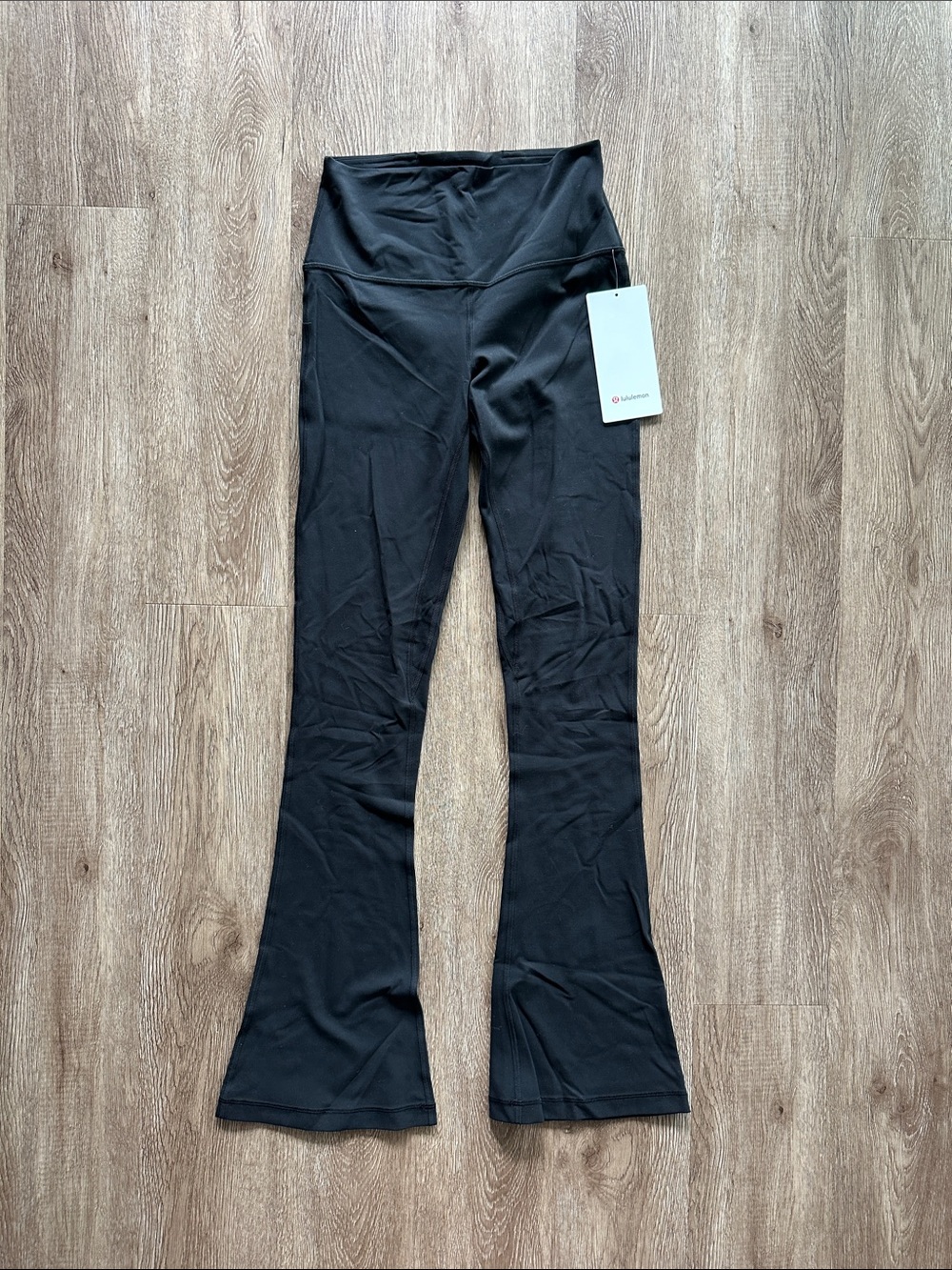 NWT Lululemon Align High Rise Mini Flare 32" Pant Black 6 Nulu Fabric Athleisure